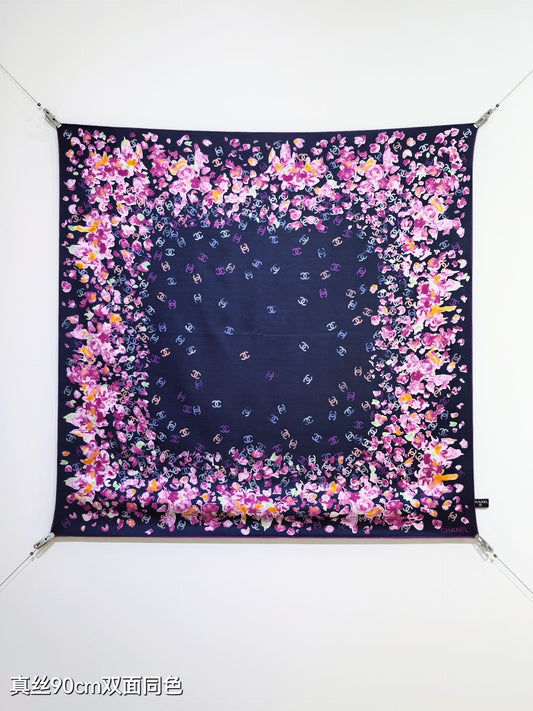 小香家-18姆米雙面 90x90cm 斜紋真絲