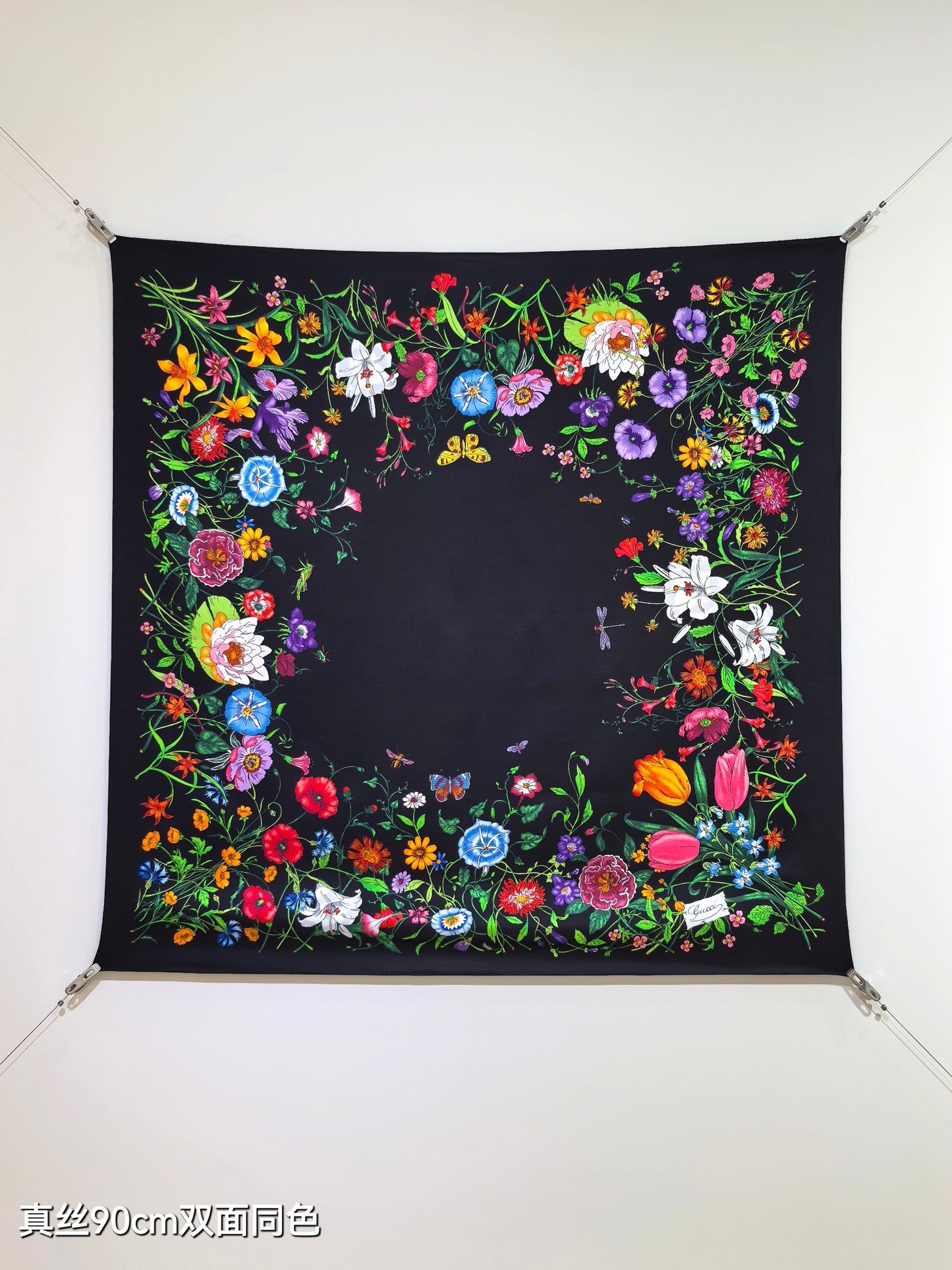 古G家-18姆米雙面 90x90cm 斜紋真絲