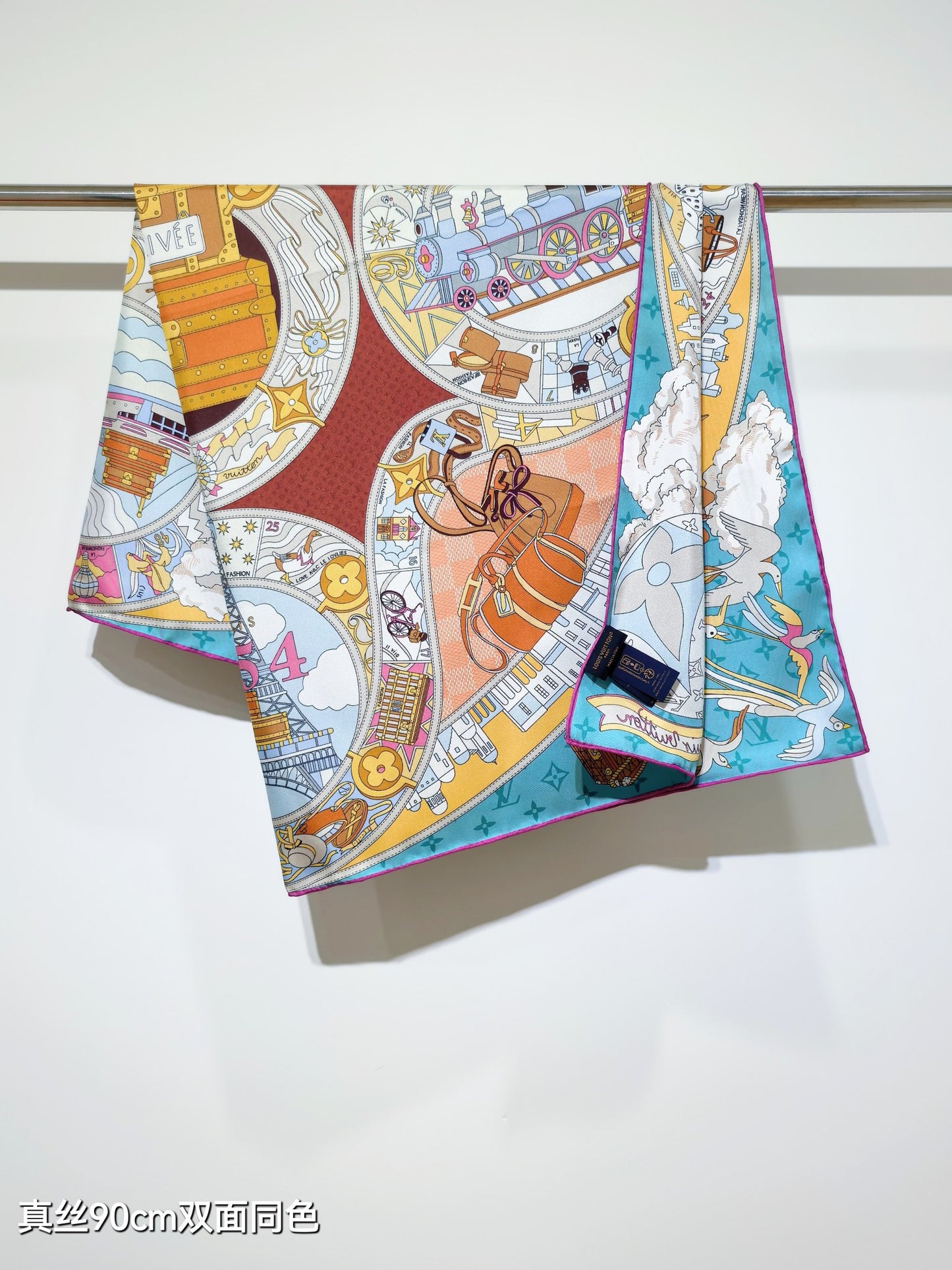 路L家-18姆米雙面90x90cm斜紋真絲