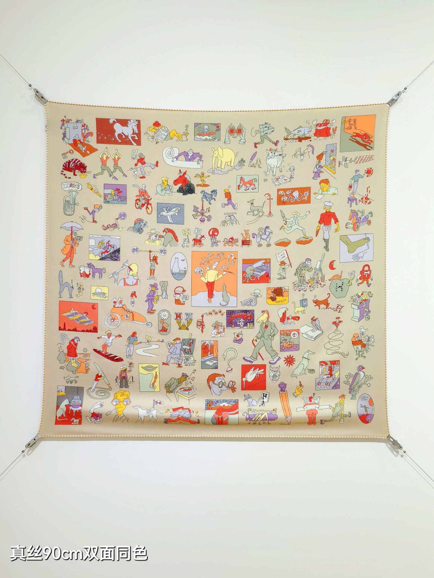 小愛款-18姆米雙面 90x90cm 斜紋真絲