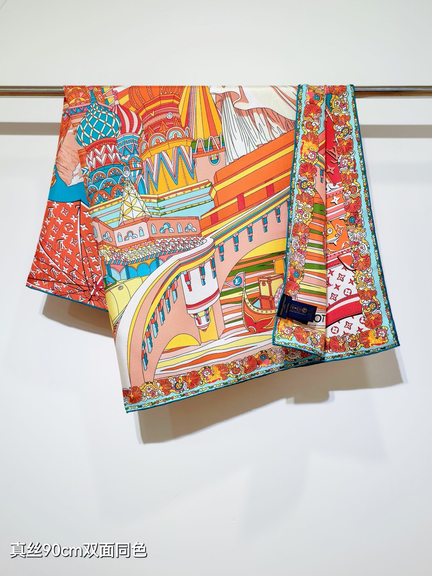 路L家-18姆米雙面 90x90cm 斜紋真絲