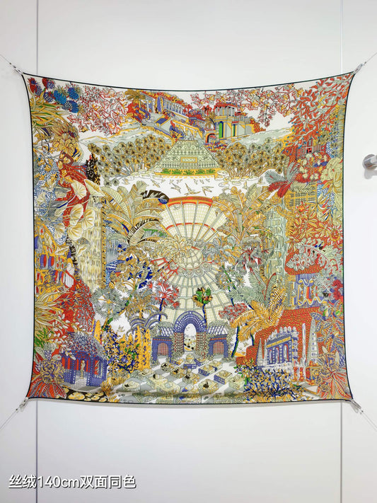 小愛款-雙面同色 140x140cm 70%羊絨30%真絲