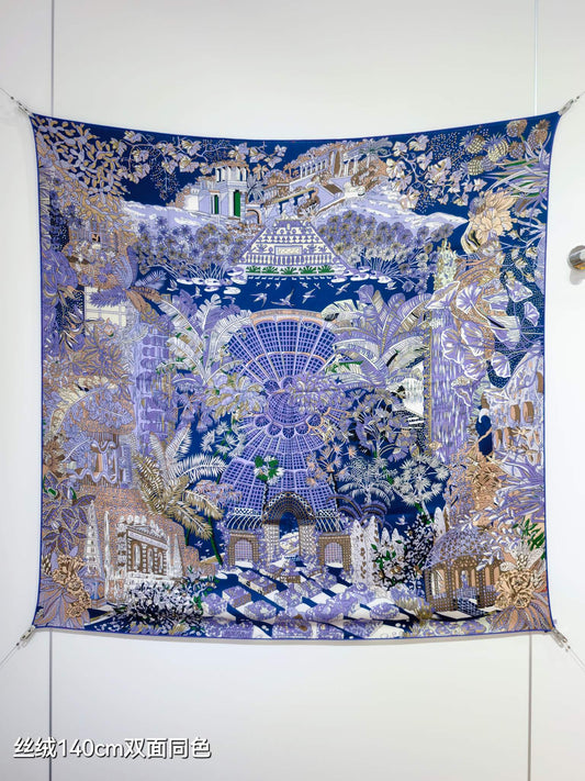 小愛款-雙面同色 140x140cm 70%羊絨30%真絲