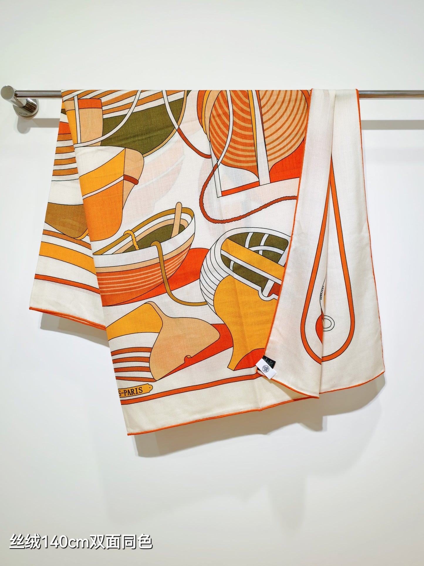 小愛款-雙面同色140x140cm 70%羊絨30%真絲