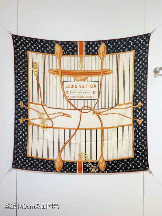 路L家-雙面同色 140x140cm 70%羊絨30%真絲