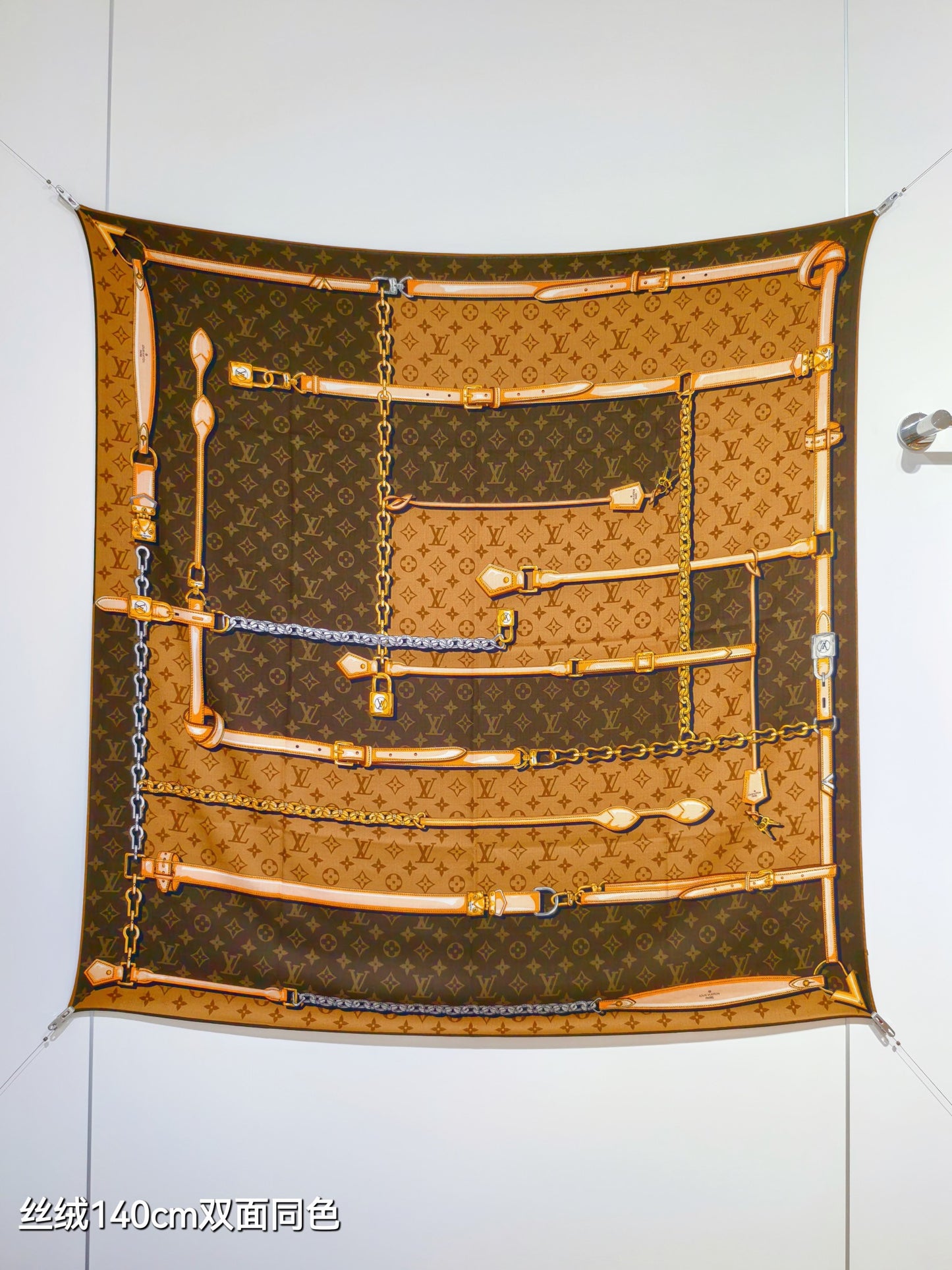 路L家-雙面同色 140x140cm 70%羊絨30%真絲