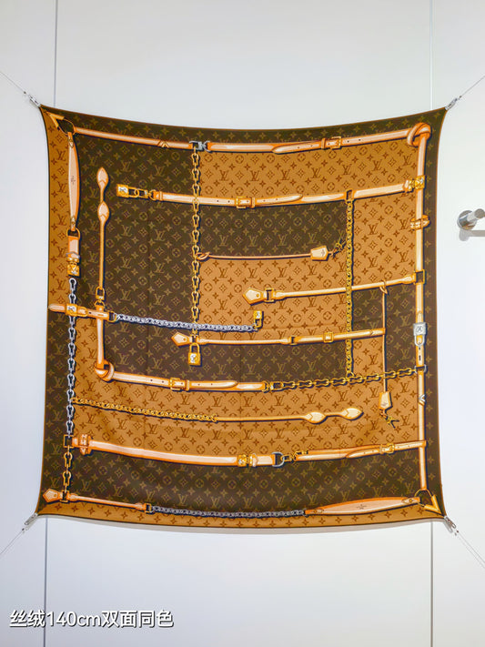 路L家-雙面同色 140x140cm 70%羊絨30%真絲
