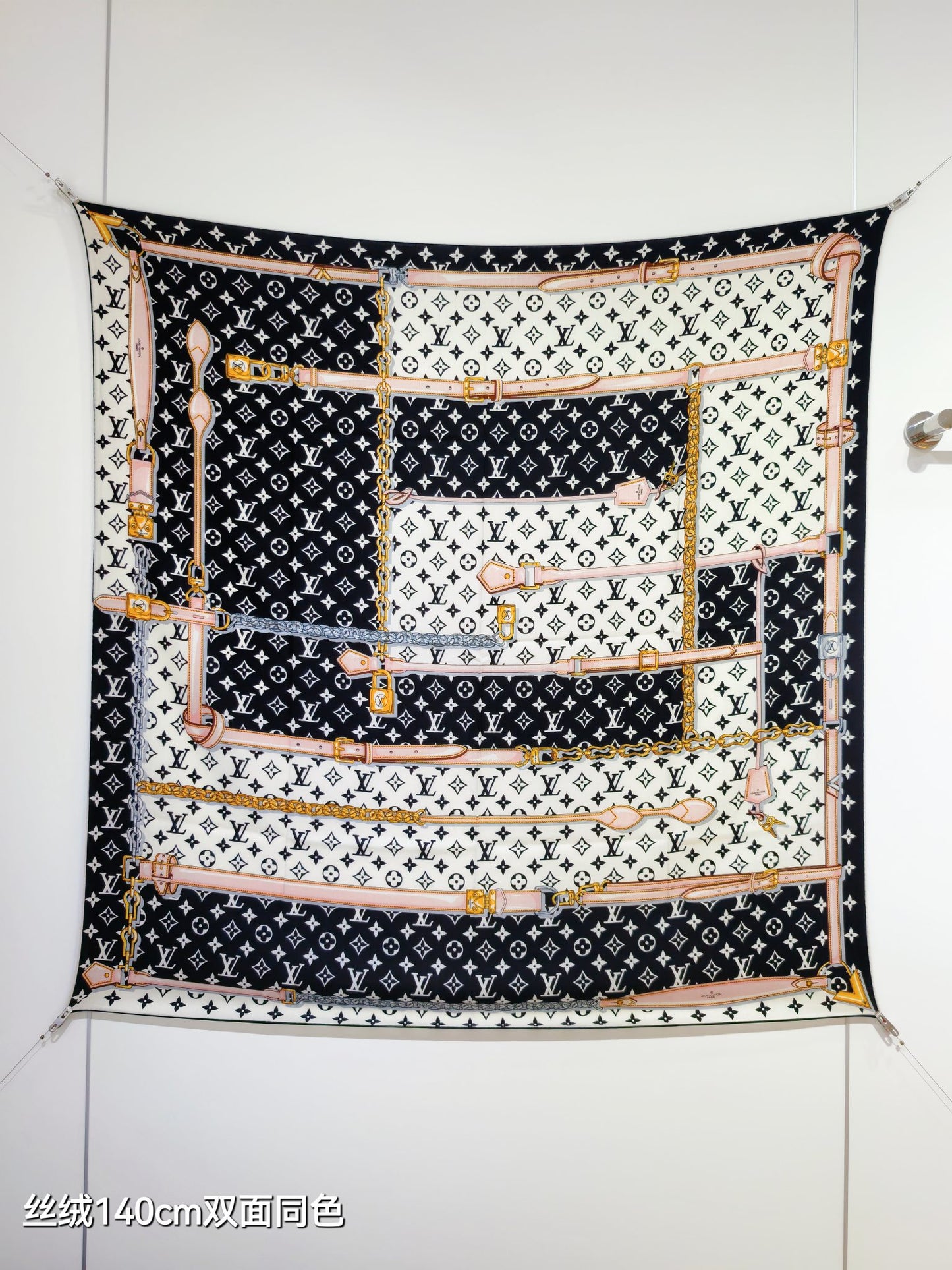 路L家-雙面同色 140x140cm 70%羊絨30%真絲