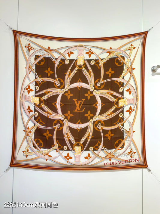 路L家-雙面同色 140x140cm 70%羊絨30%真絲