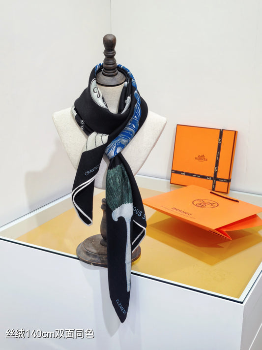 小愛款-雙面同色 140x140cm 70%羊絨30%真絲