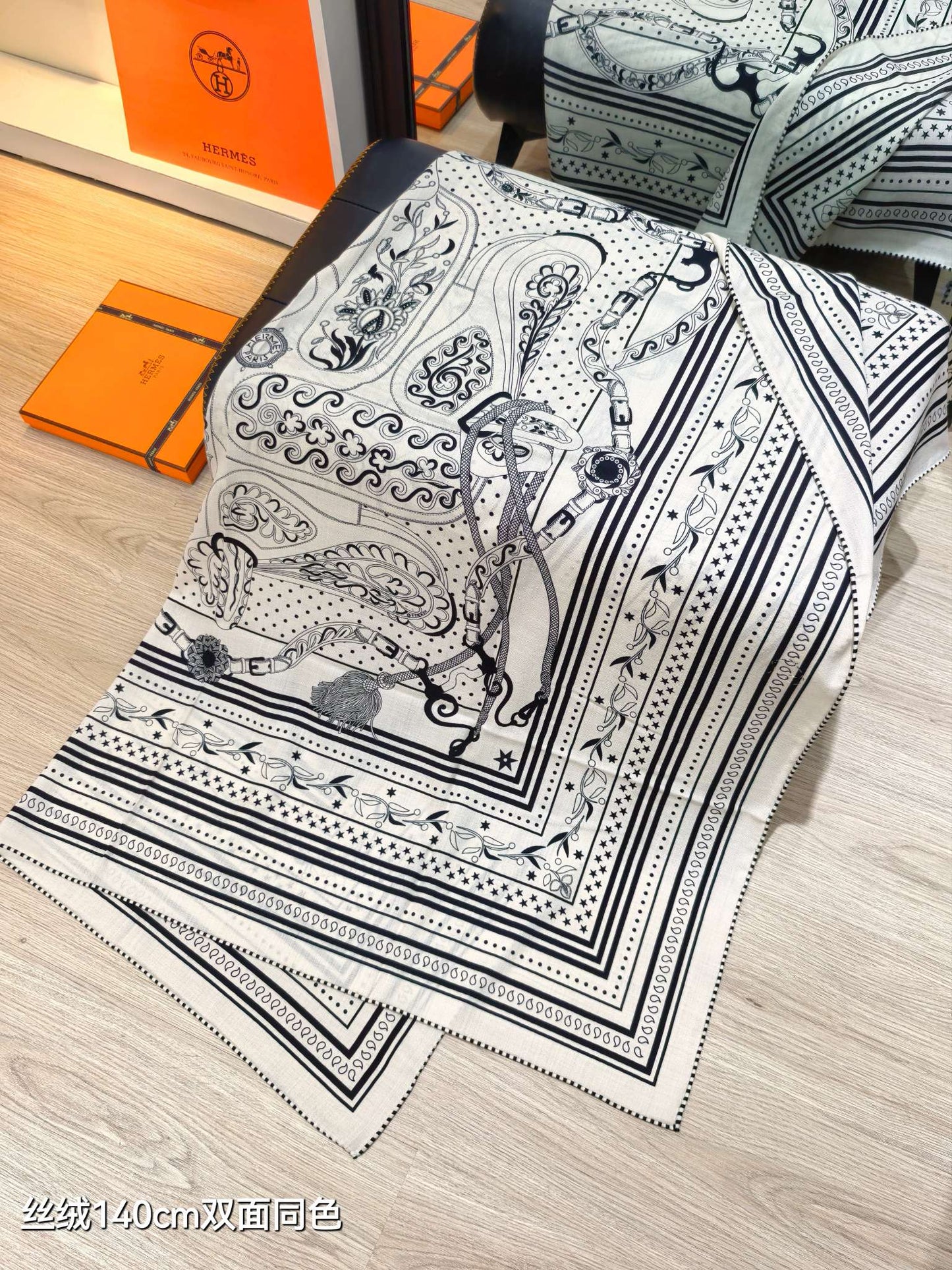 小愛款-雙面同色 140x140cm 真絲