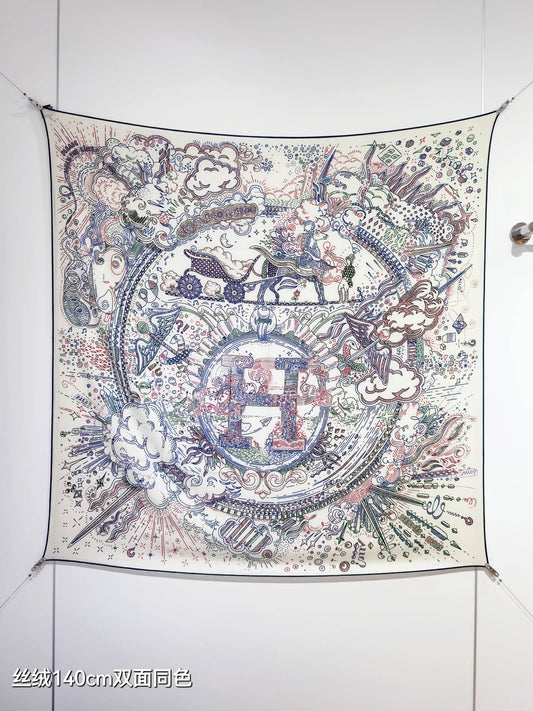 小愛款-雙面同色 140x140cm 70%羊絨30%真絲