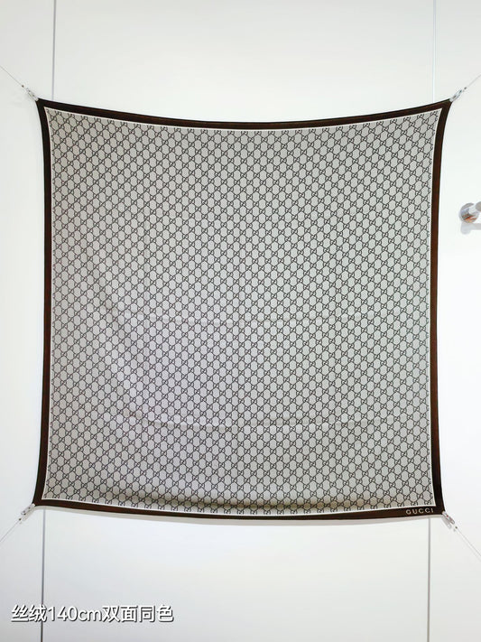 古G家-雙面同色 140x140cm 70%羊絨30%真絲