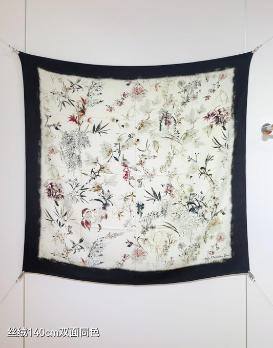 迪D家-雙面同色140x140cm 70%羊絨30%真絲