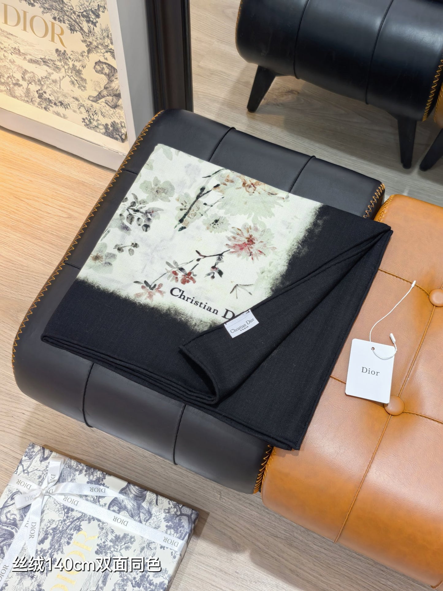 迪D家-雙面同色140x140cm 70%羊絨30%真絲