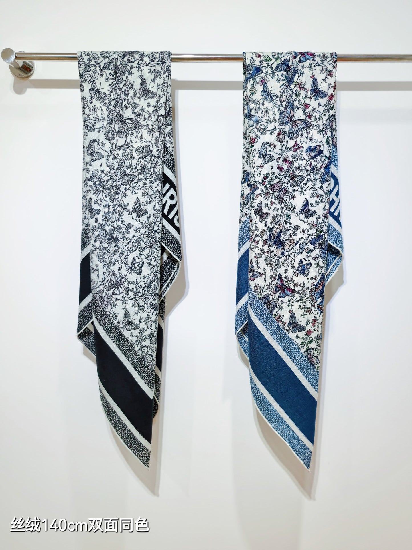 迪D家-雙面同色 140x140cm 70%羊絨30%真絲