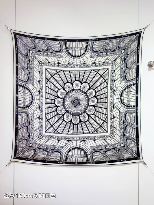 小香家-雙面同色 140x140cm 70%羊絨30%真絲