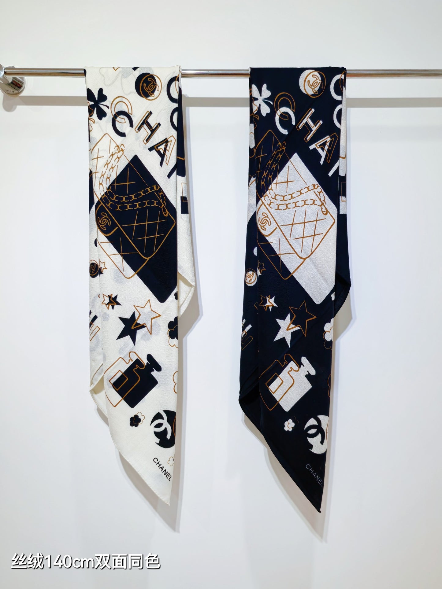 小香家-雙面同色 140x140cm 70%羊絨30%真絲