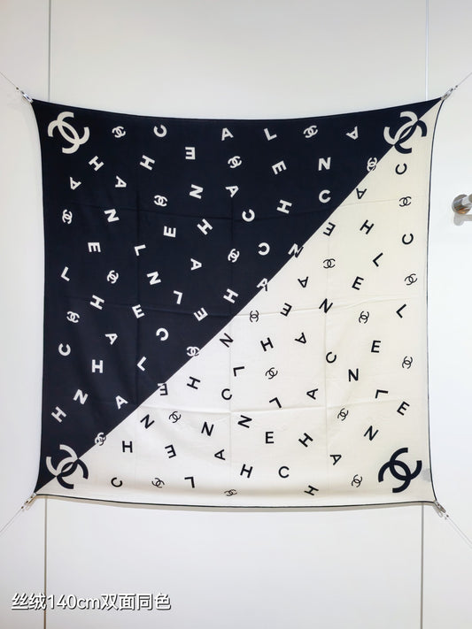 小香家-雙面同色 140x140cm 70%羊絨30%真絲