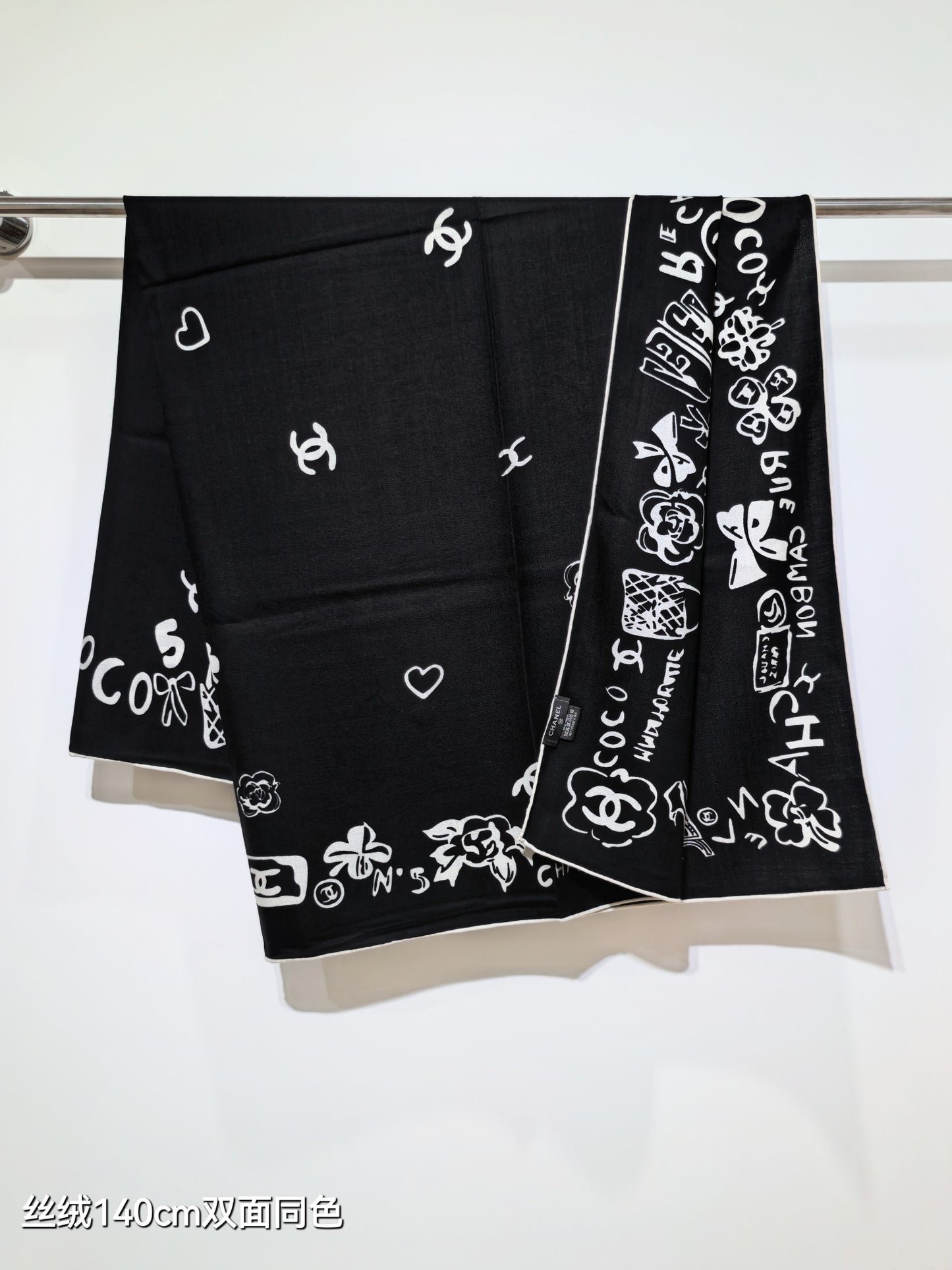 小香家-雙面同色 140x140cm 70%羊絨30%真絲