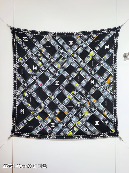 小香家-雙面同色 140x140cm 70%羊絨30%真絲