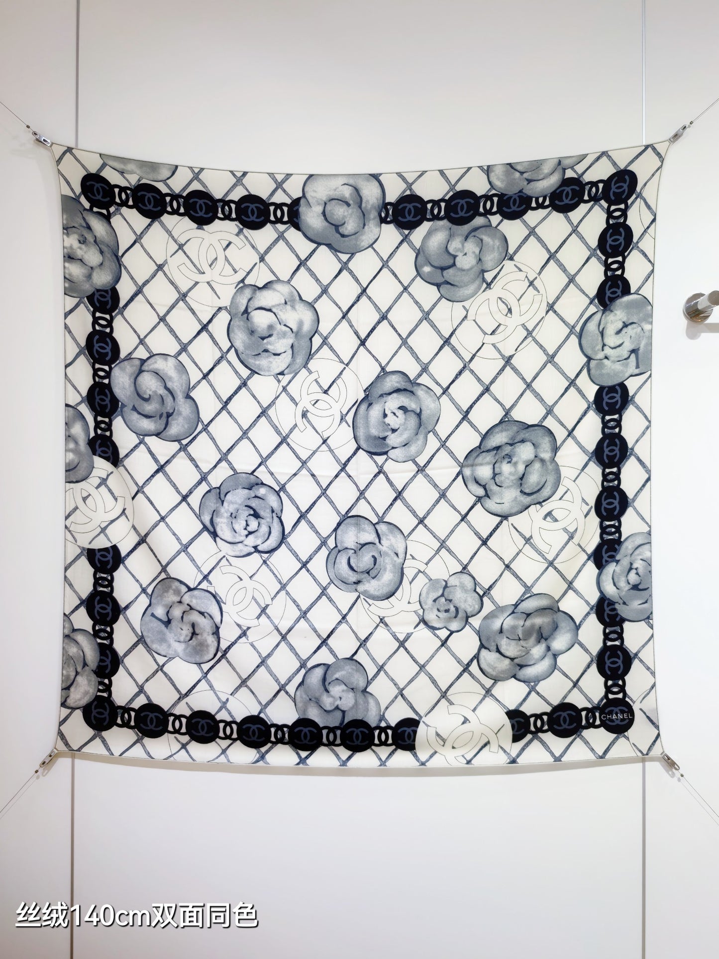 小香家-雙面同色140x140cm 70%羊絨30%真絲