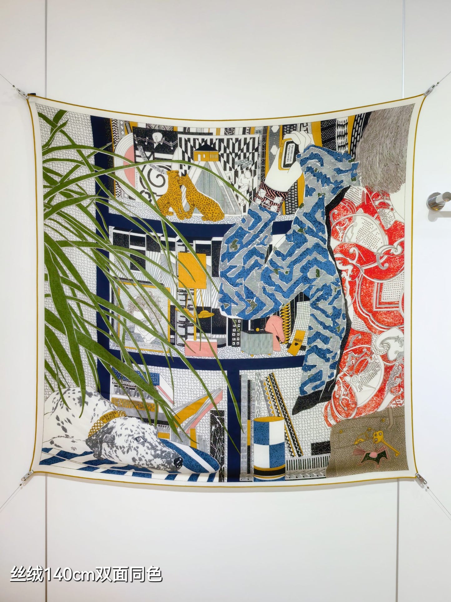 小愛款-雙面同色140x140cm 70%羊絨30%真絲