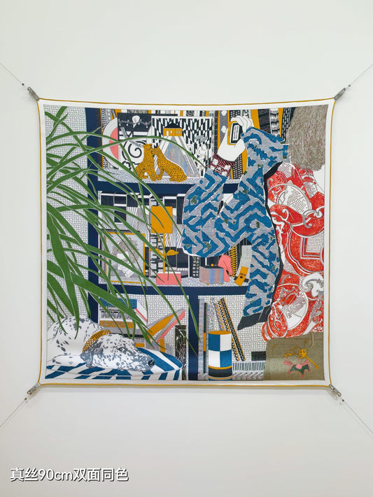 小愛款-18姆米雙面 90x90cm 斜紋真絲