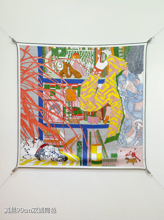小愛款-18姆米雙面 90x90cm 斜紋真絲