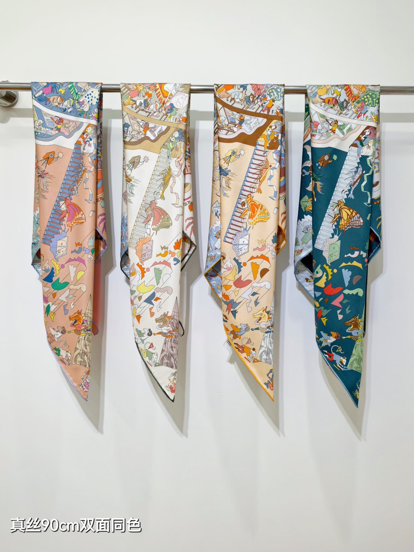 小愛款-18姆米雙面 90x90cm 斜紋真絲