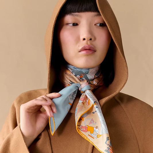 小愛款-18姆米雙面 90x90cm 斜紋真絲