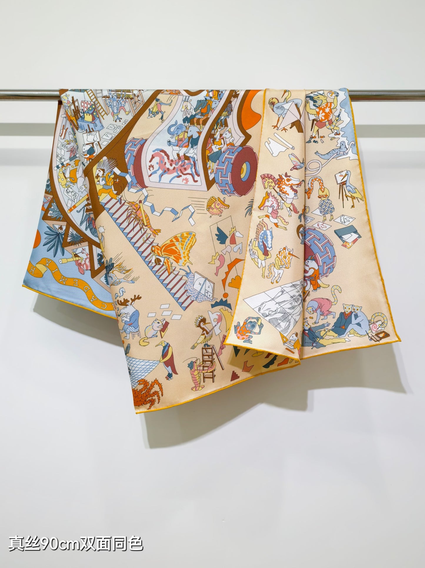 小愛款-18姆米雙面 90x90cm 斜紋真絲