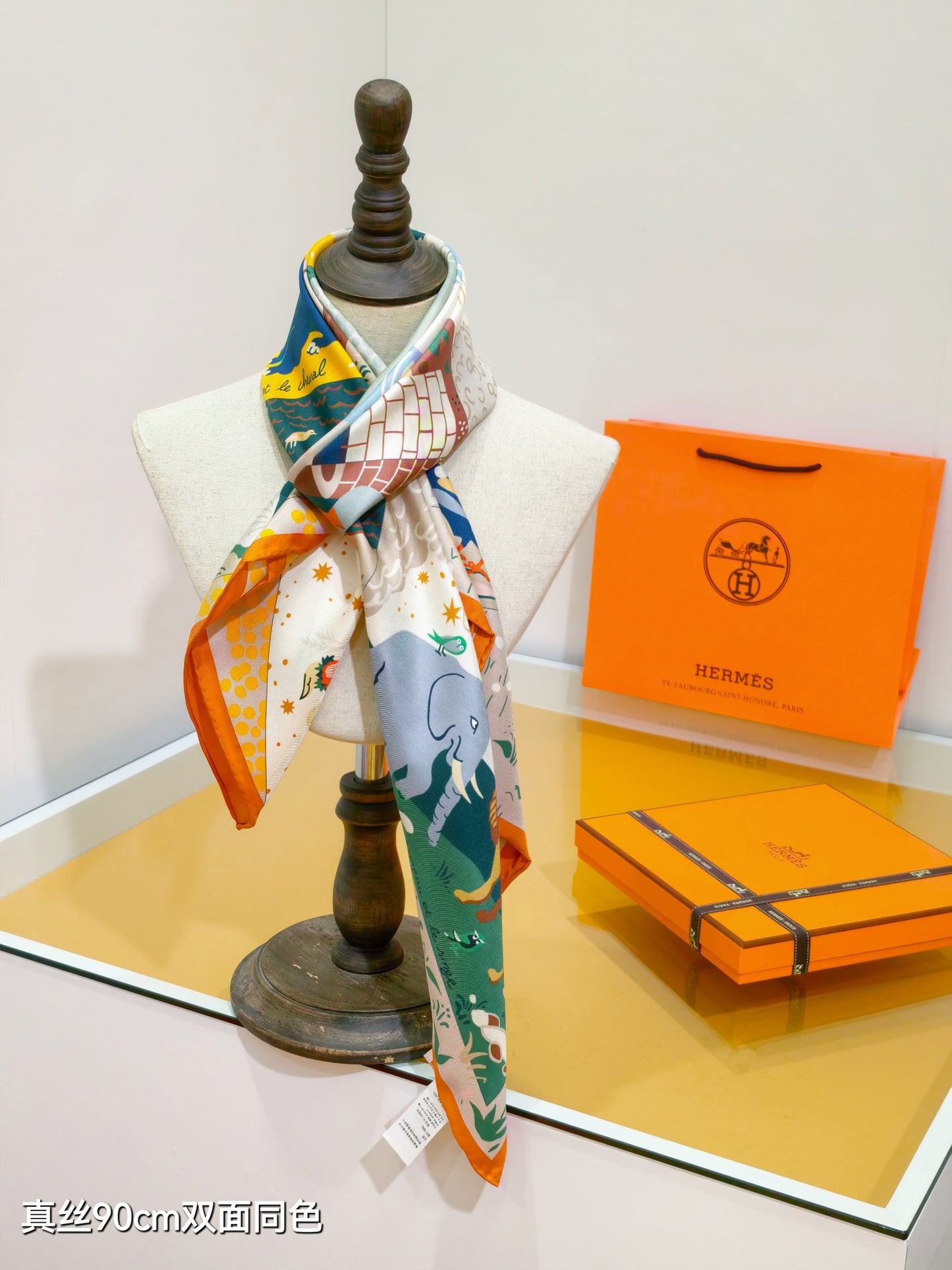 小愛款-18姆米雙面90x90cm斜紋真絲