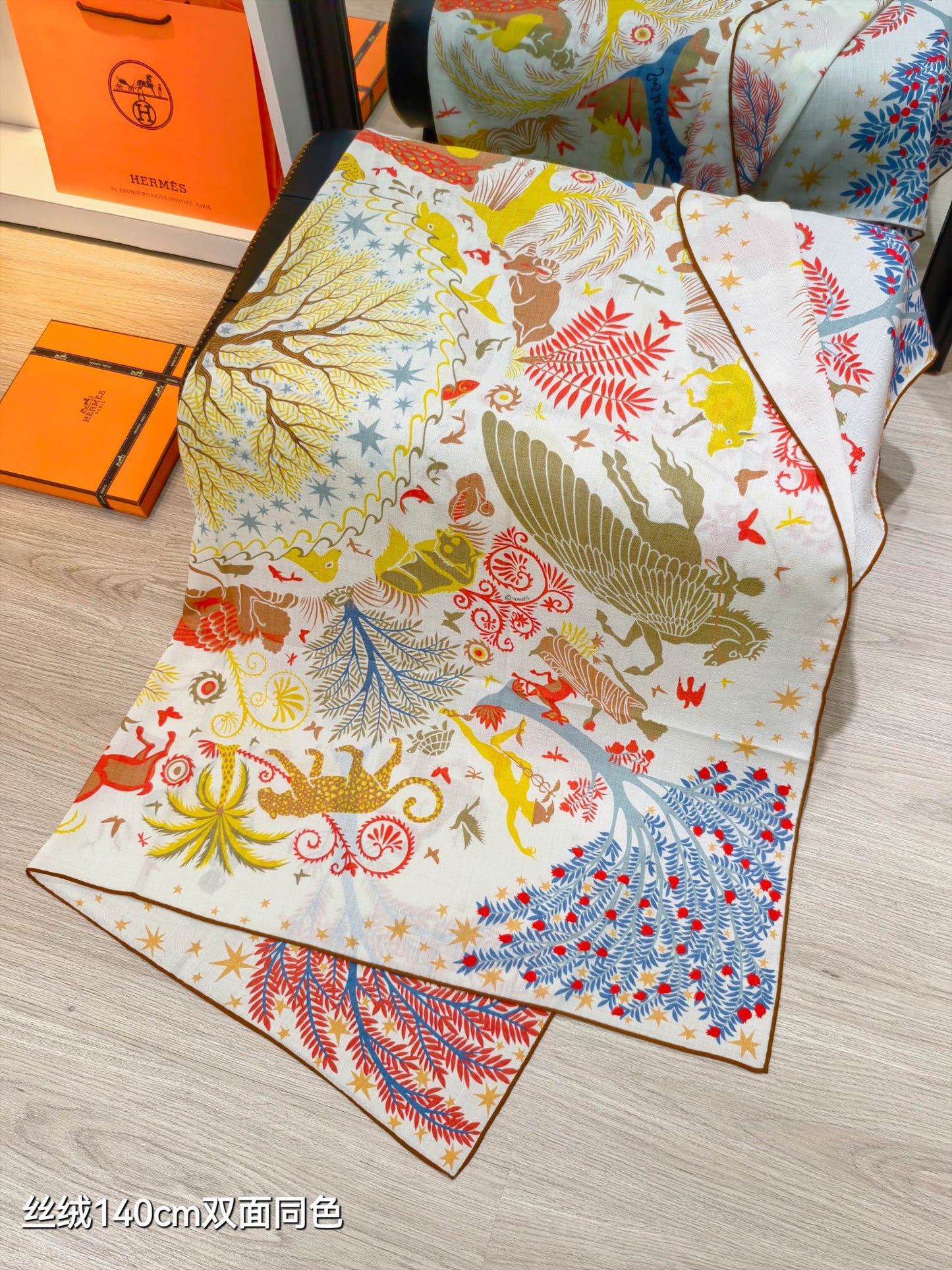 小愛款-雙面同色 140x140cm 70%羊絨30%真絲