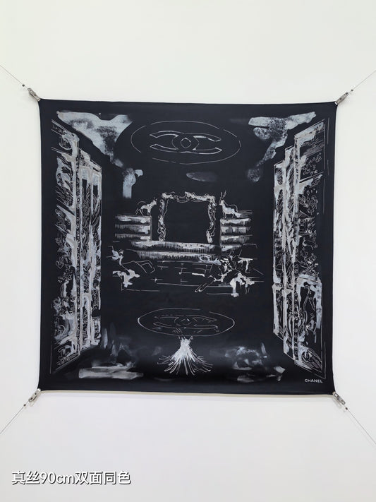 小香家-18姆米雙面 90x90cm 斜紋真絲