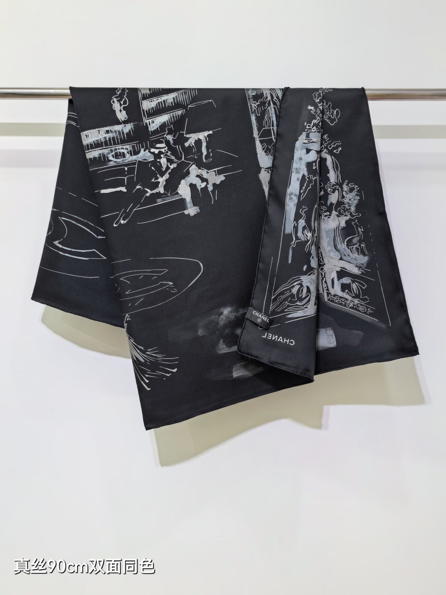 小香家-18姆米雙面 90x90cm 斜紋真絲