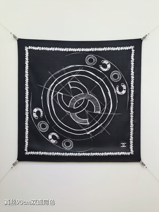 小香家-18姆米雙面 90x90cm 斜紋真絲