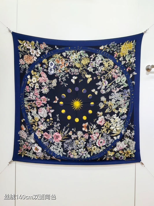 迪D家-雙面同色140x140cm 70%羊絨30%真絲