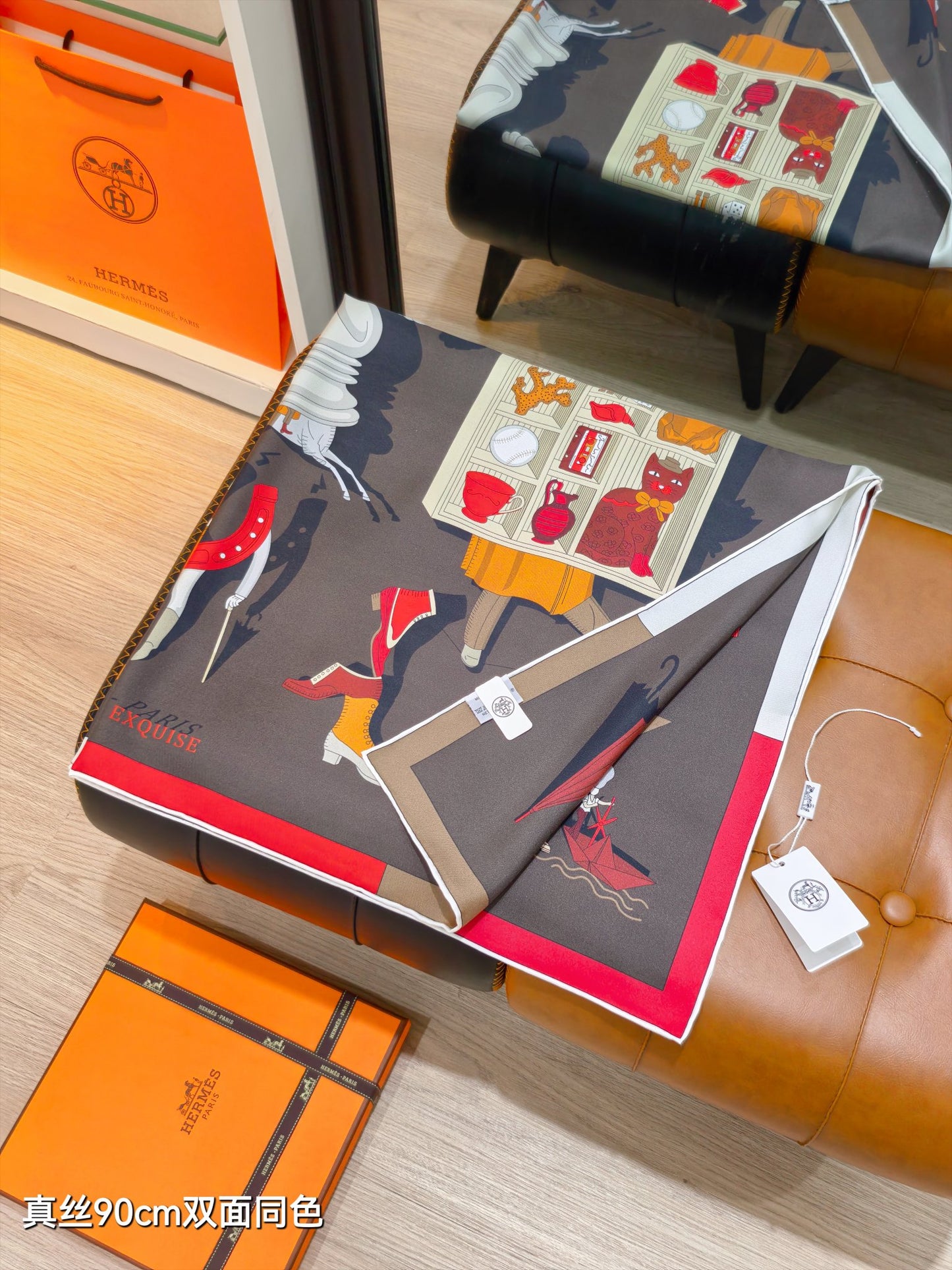 小愛款-18姆米雙面 90x90cm 斜紋真絲