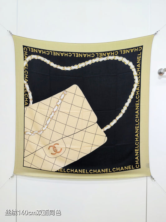 小香家-雙面同色 140x140cm 70%羊絨30%真絲