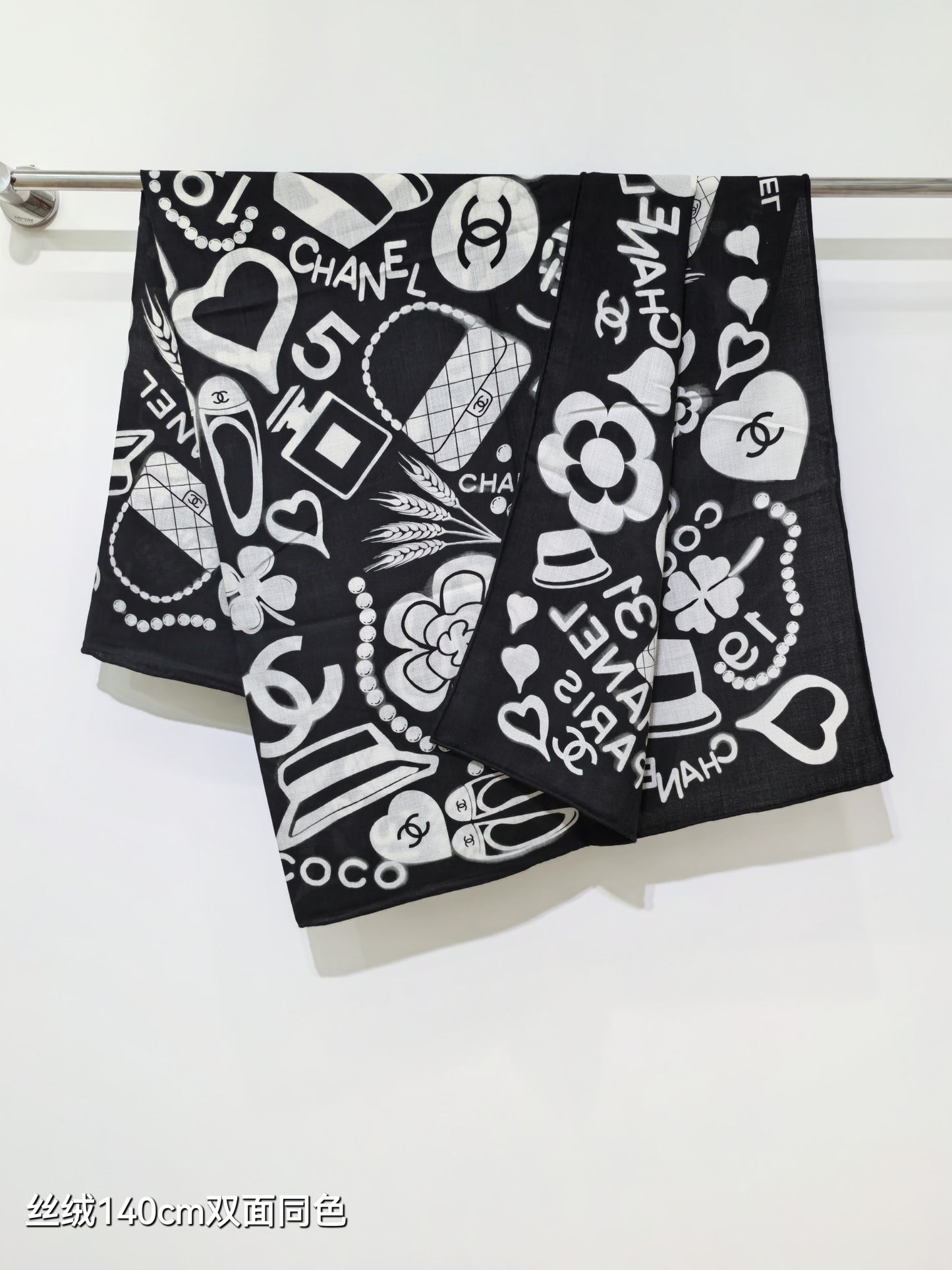 小香家-雙面同色 140x140cm 70%羊絨30%真絲