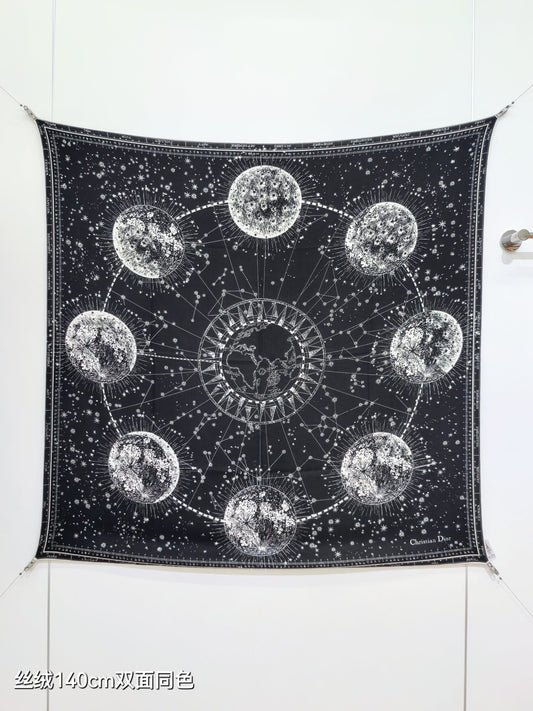 迪D家-雙面同色 140x140cm 70%羊絨30%真絲