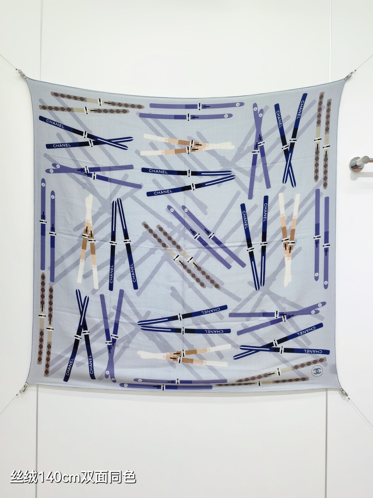 小香家-雙面同色 140x140cm 70%羊絨30%真絲