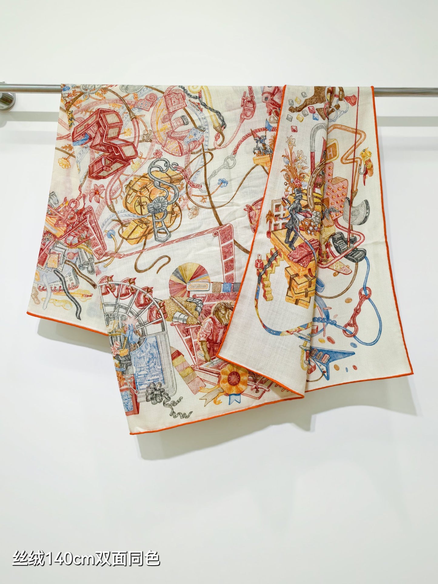 小愛款-雙面同色 140x140cm 70%羊絨30%真絲
