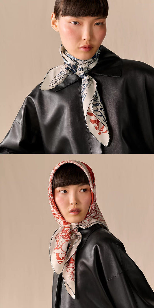 小愛款-18姆米雙面異色 90x90cm 斜紋真絲