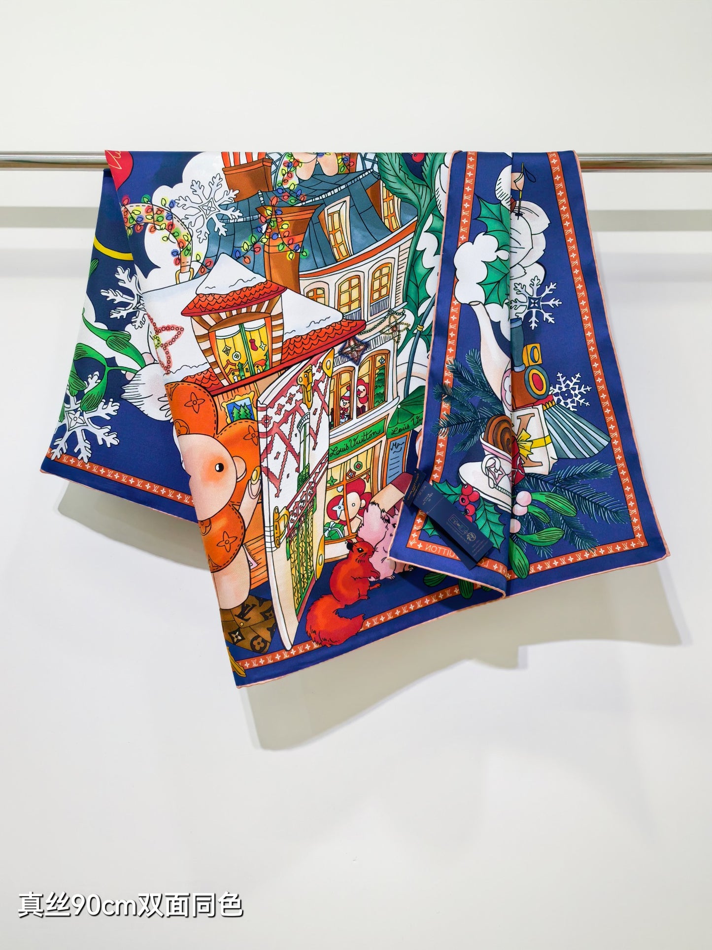 路L家-18姆米雙面 90x90cm 斜紋真絲