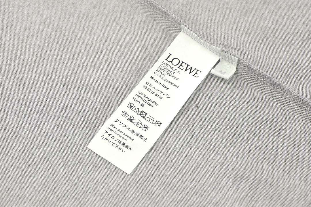 羅L家-毛巾刺繡logo短袖 灰色