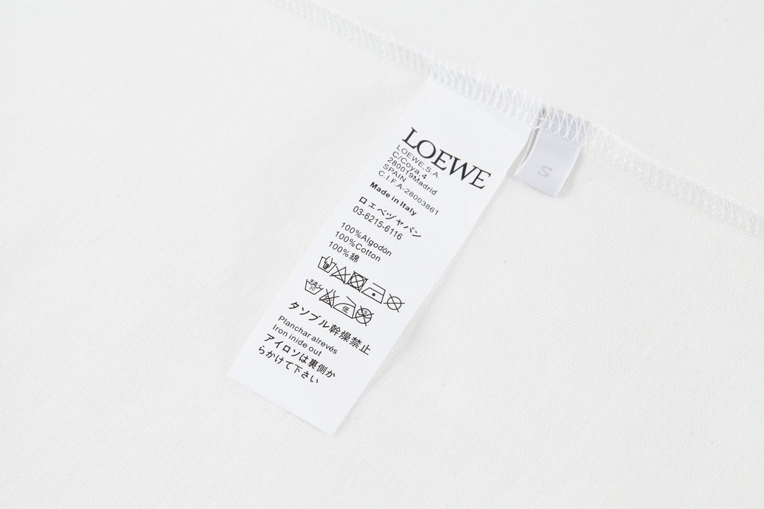 羅L家-毛巾刺繡logo短袖 白色