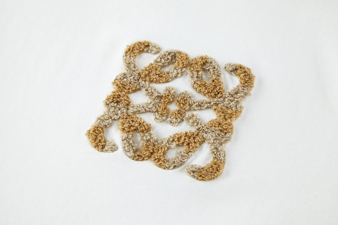 羅L家-毛巾刺繡logo短袖 白色