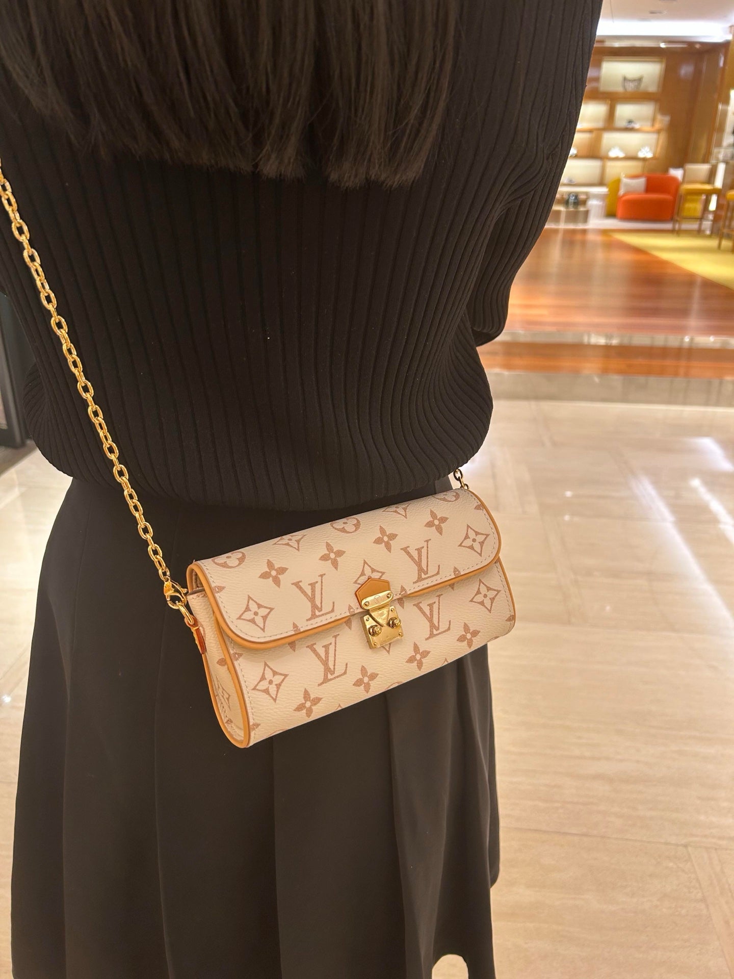 路L家-M26583 POCHETTE CAMILLE手袋包-白色老花